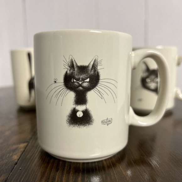 NWT Vintage Albert Dubout “Cats” Mug Collection - Picture 4 of 7